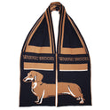 Waring Brooke Heads and Tails Scarf #colour_navy