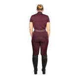 Hy Equestrian Ladies Elevate Allure Riding Tights #colour_berry