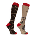 Hy Equestrian Thelwell Collection Comic Chaos Socks Pack of 2