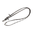 ProPresicce Continentale Soft Grip Leather Reins by Hy Equestrian #colour_black