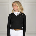 Coldstream Clarkston Knitted V-Neck Jumper #colour_black