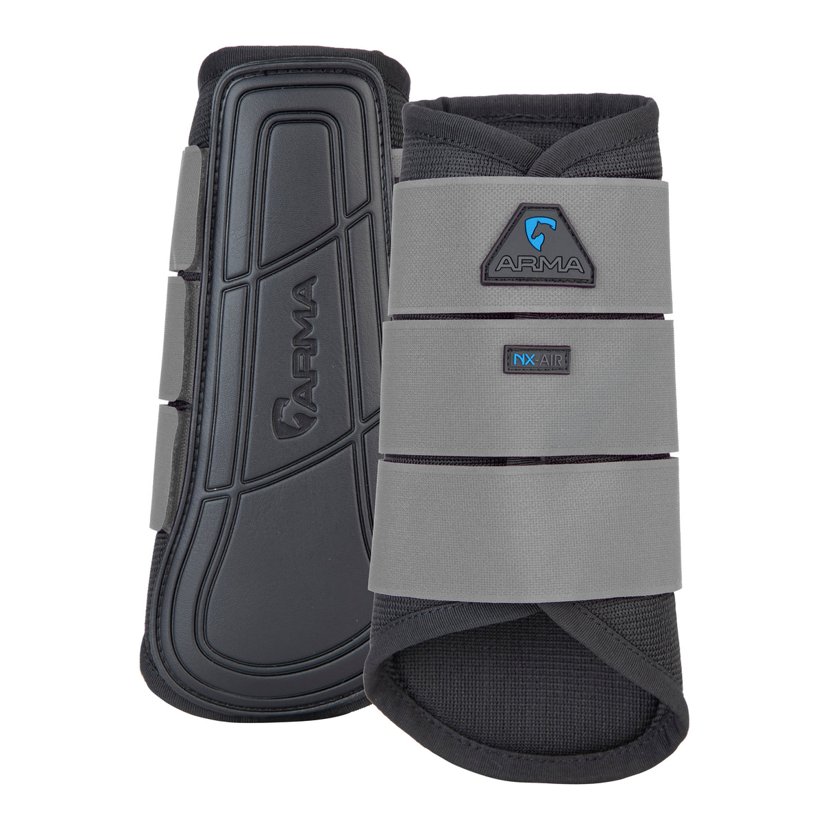 Shires ARMA Air Motion Brushing Boots #colour_black-grey