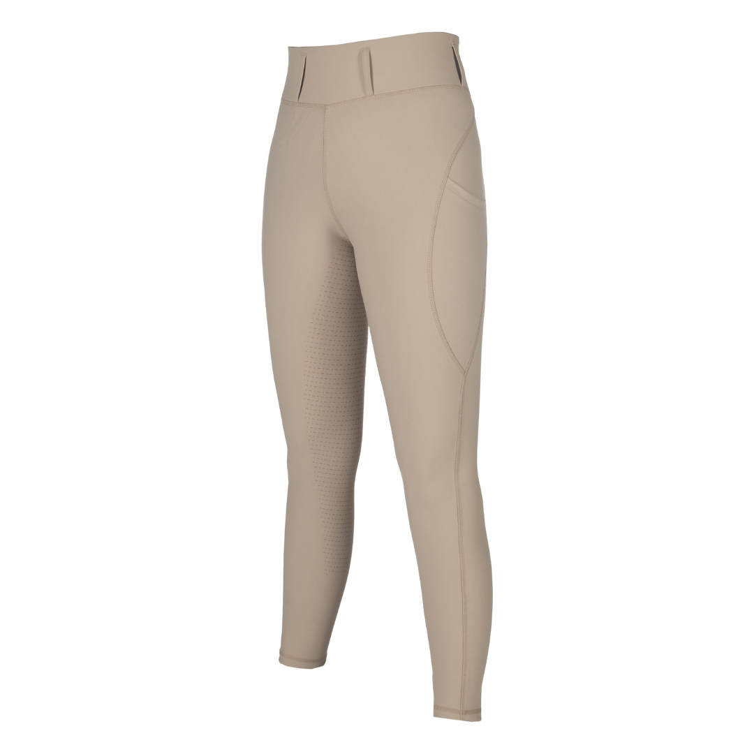 HKM Children's Silicone Full Seat Riding Leggings -Jil High Waist- #colour_beige