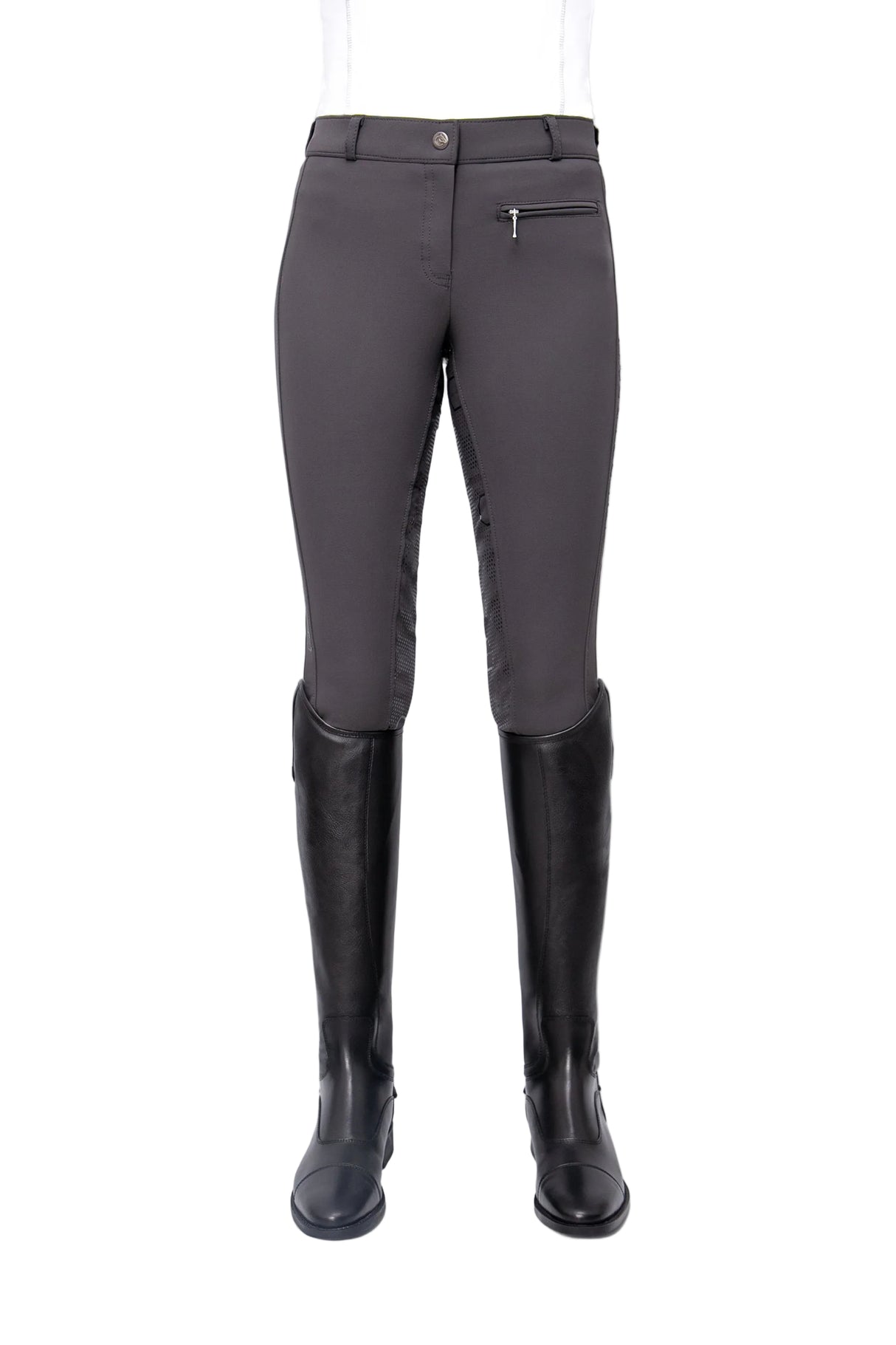 Coldstream Kilham Competition Breeches Charcoal Grey