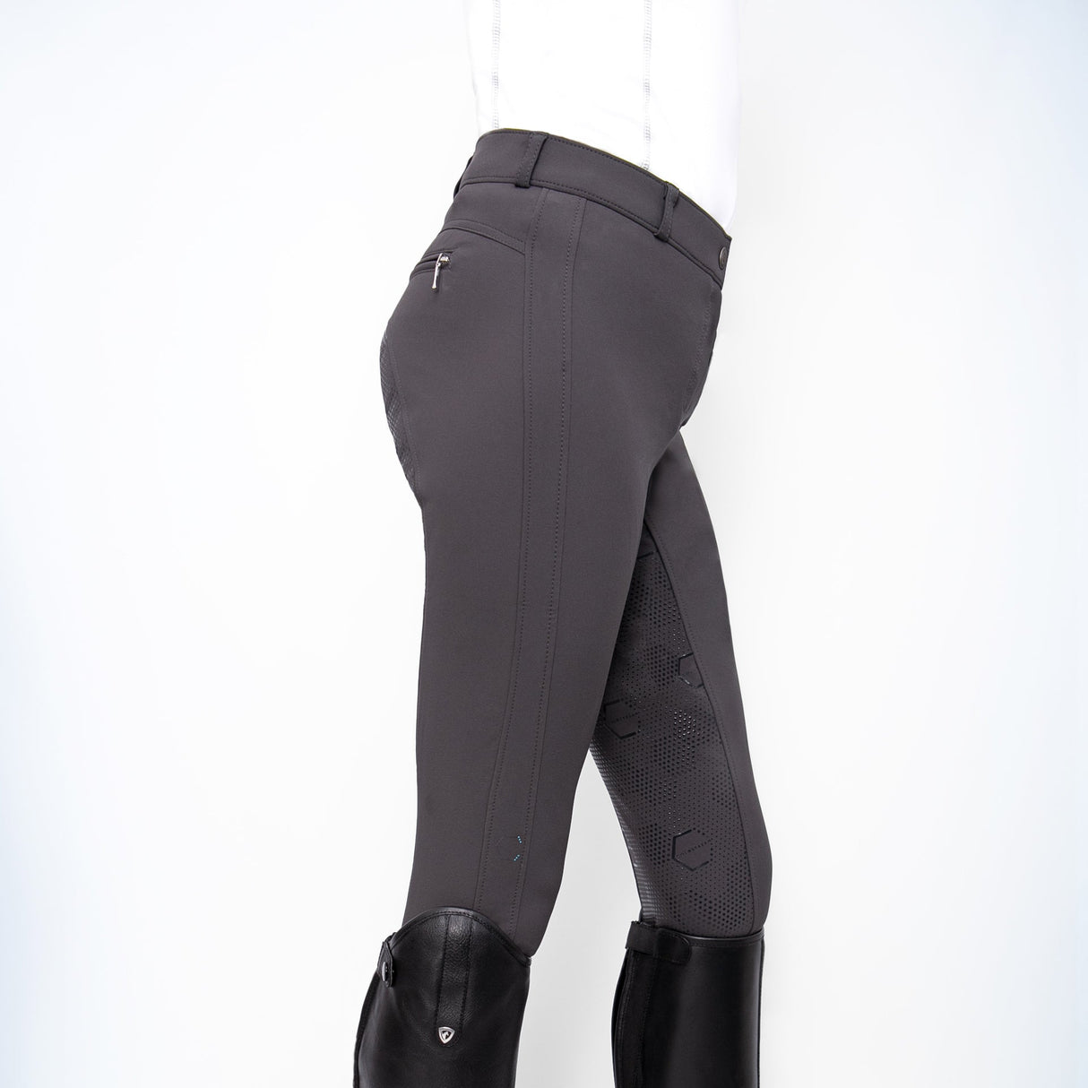 Coldstream Kilham Competition Breeches Charcoal Grey