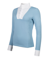 HKM Women's Long Sleeve Competition Shirt -Virginia- #colour_ice-blue