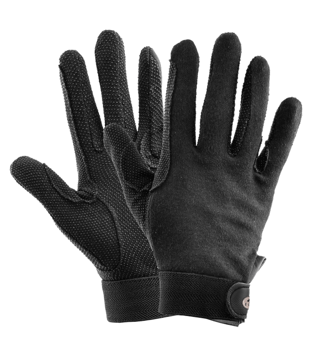 ELT Adult Picot Winter Cotton Gloves #colour_black