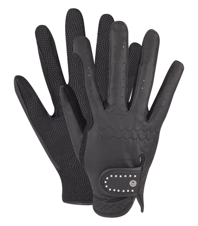 ELT Child Allrounder Glitter Riding Glove #colour_black