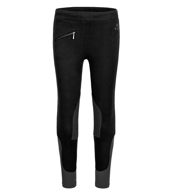 E.L.T Emmi Kids Riding Leggings #colour_black-grey