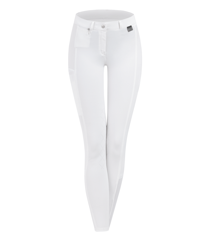 E.L.T Micro Child Knee Silicone Riding Breeches #colour_white