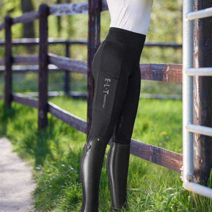 E.L.T Ladies Ella Glam Riding Leggings #colour_black