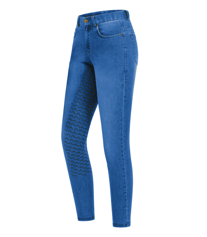 ELT Ladies Luna Jeans Breeches #colour_jeans-blue