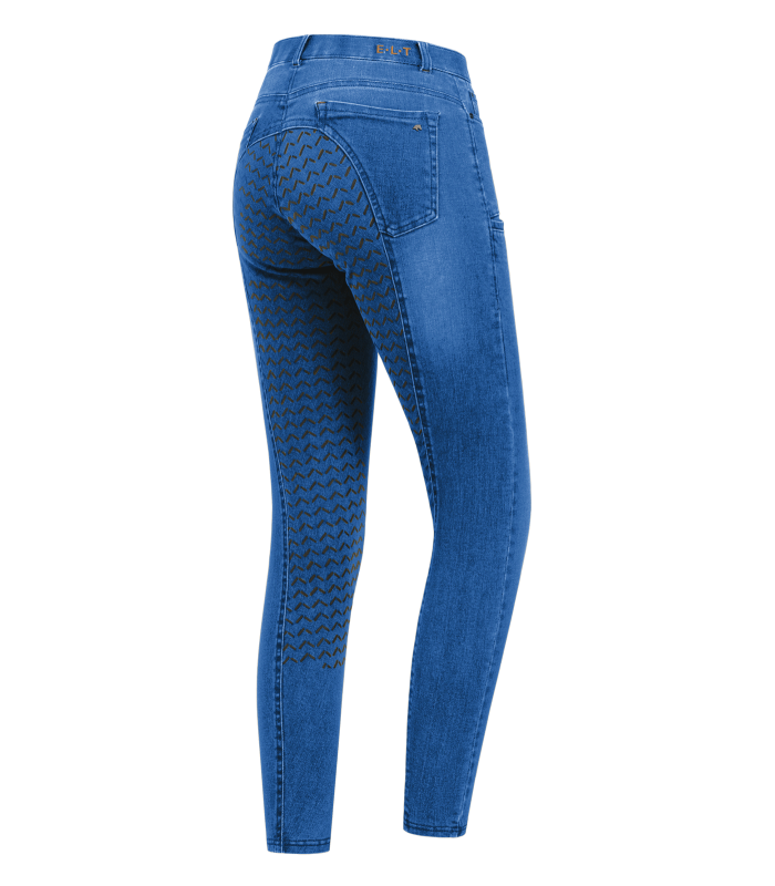 ELT Ladies Luna Jeans Breeches #colour_jeans-blue