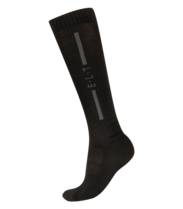 E.L.T Unisex Merino Riding Socks #colour_black