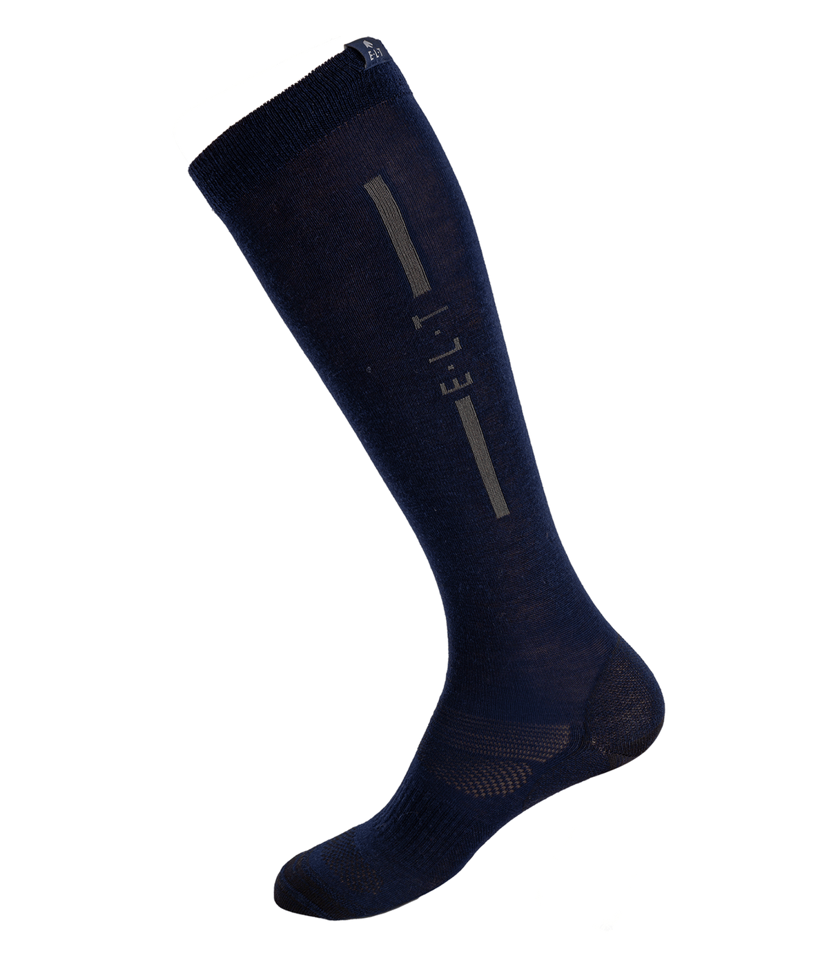 E.L.T Unisex Merino Riding Socks #colour_deep-blue-dark-grey