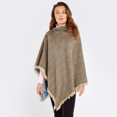 Dubarry Womens Hazelwood Tweed Poncho #colour_woodrose