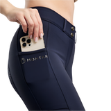 Montar Megan Full Seat Breeches with Phonepockets #colour_navy