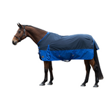 HKM 600D Fleece Lined Turnout Rug -Chester- #colour_navy-blue