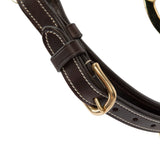 Shires Velociti Lusso Girona Leather Headcollar #colour_havana