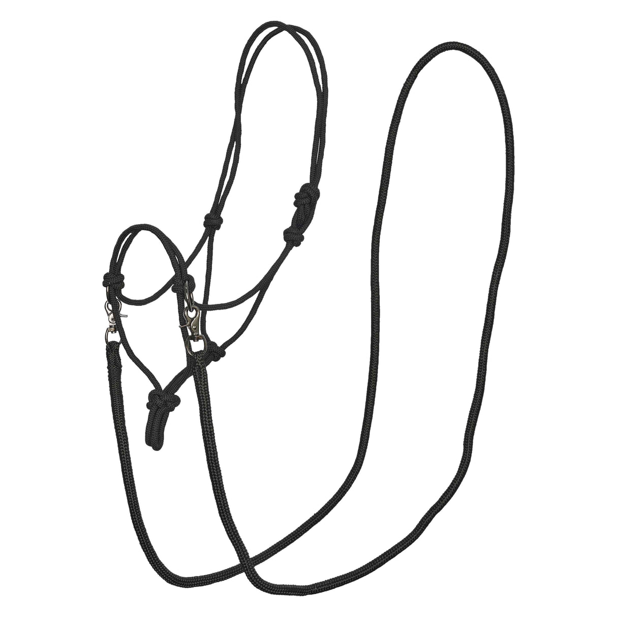 Imperial Riding Free Ride Rope Headcollar #colour_black