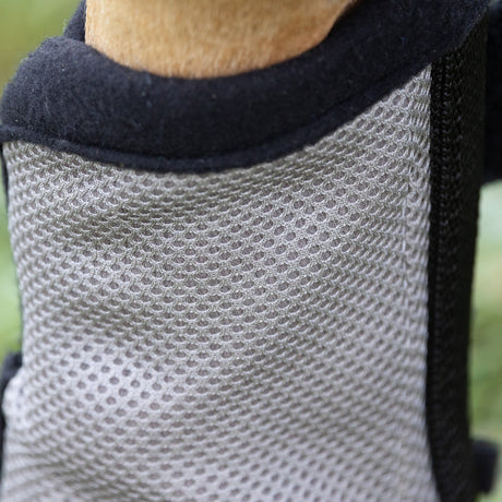 Hy Equestrian Fly Mesh Boot #colour_grey-black