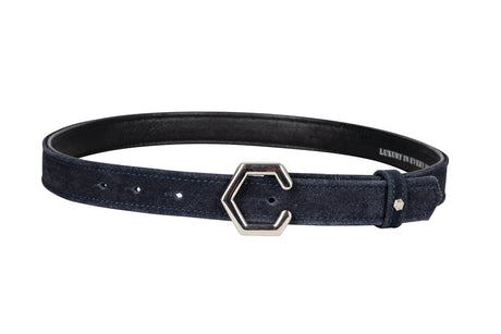 Coldstream Roxburgh Suede Belt #colour_navy-silver