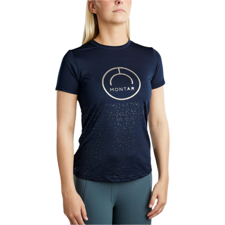 Montar MoSille with Gun Metal Logo T-Shirt #colour_navy