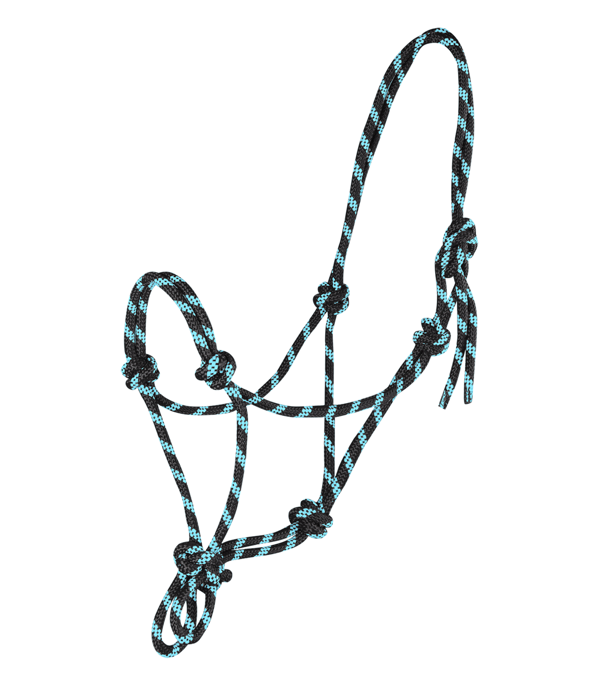 Waldhausen Knotted Halter #colour_black-mint