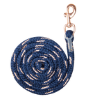 Waldhausen Lurex Rosé Snap Hook Lead Rope #colour_night-blue
