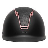 SWING H22 Shine Riding Helmet #colour_black-matt-black-shine-rosé-gold