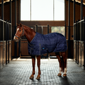 Weatherbeeta Comfitec PP Channel Quilt 220G Detach-A-Neck Stable Rug #colour_navy-charcoal