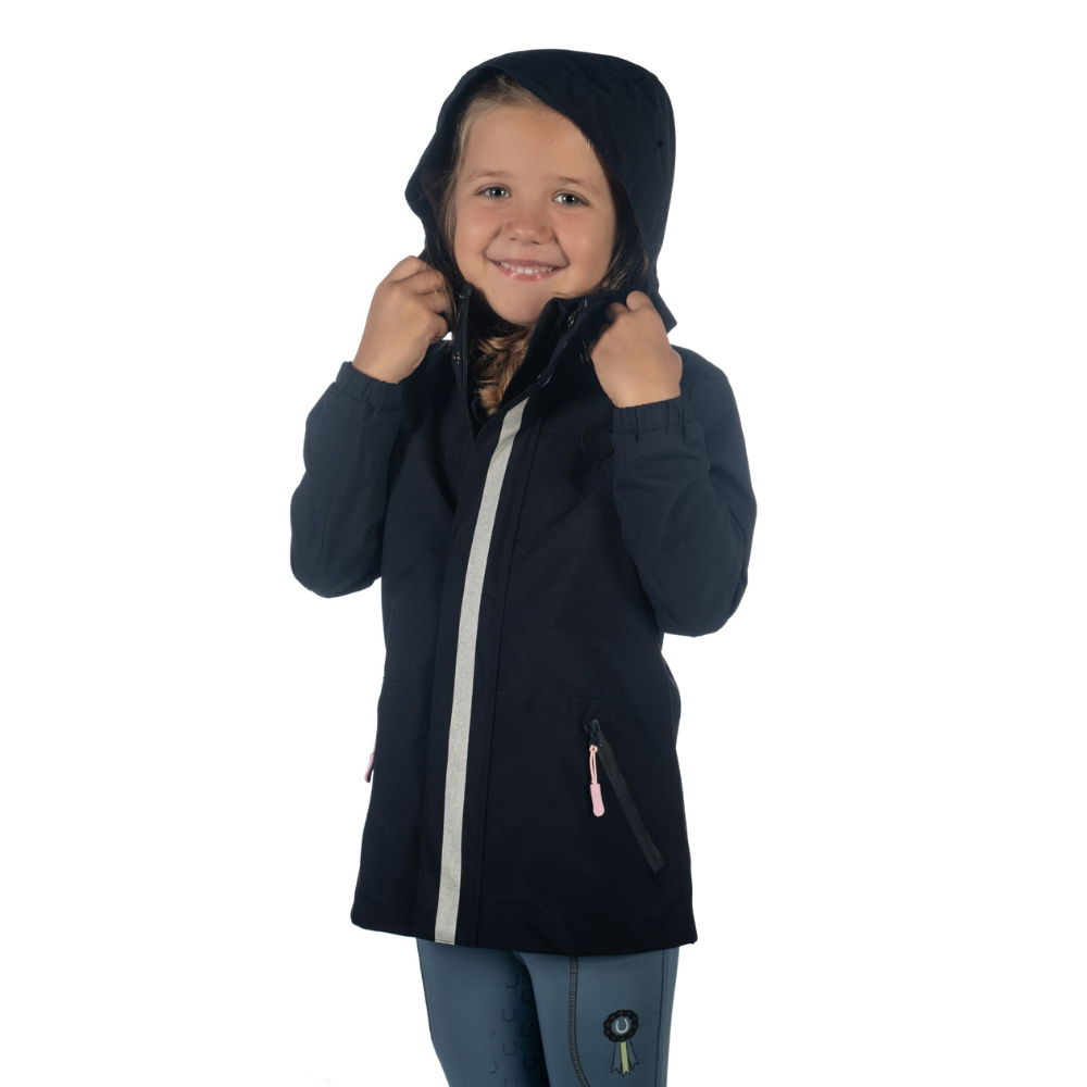 HKM Children's Rain Jacket -Cloudy- #colour_deep-blue