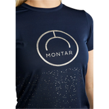 Montar MoSille with Gun Metal Logo T-Shirt #colour_navy