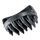 Waldhausen Rubber Groomer Curry Comb #colour_black