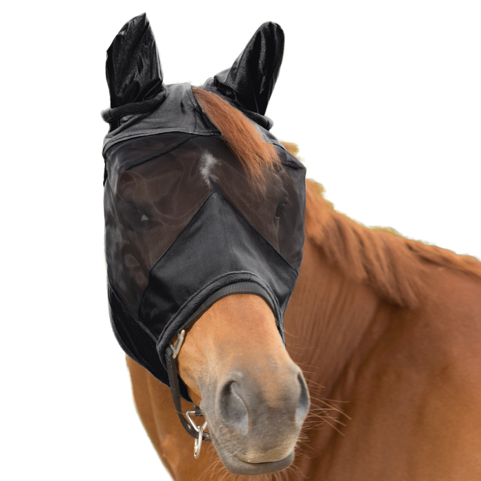 Waldhausen Premium 3-in-1 Fly Mask #colour_black