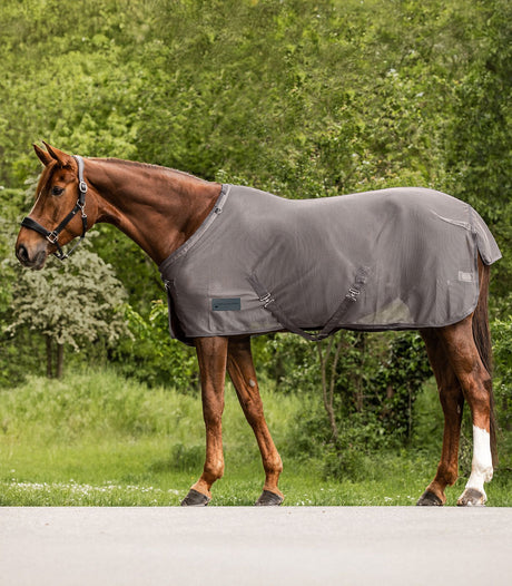 Waldhausen Comfort Fly Rug with Crossover Straps #colour_grey