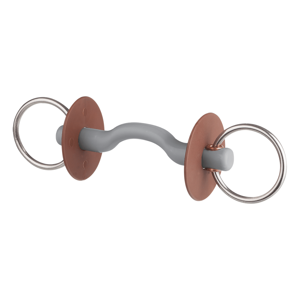 Beris Hard 7.5cm Ring Loose Ring Snaffle with Tongue Port Bar