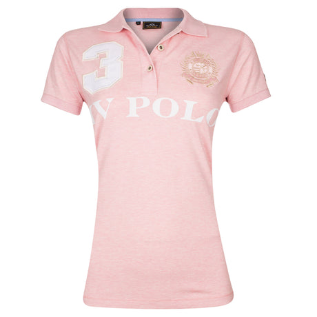 HV Polo Favouritas EQ Children's Short Sleeve Polo Shirt #colour_blush-melange