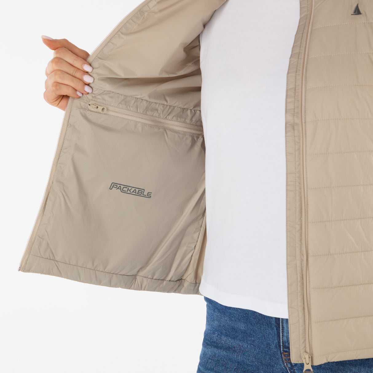 Musto Women's Original Lite Puffer Vest #colour_pure-cashmere