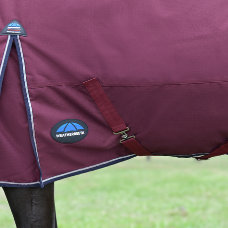 Weatherbeeta Comfitec Essential 220G Combo Turnout #colour_burgundy-navy