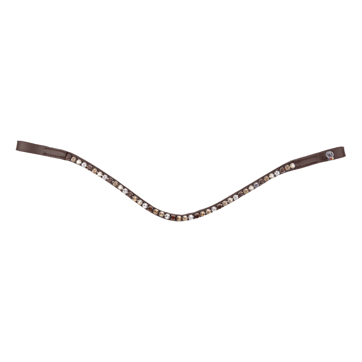 Waldhausen X-line Glam Browband #colour_brown-gold-beige-silver