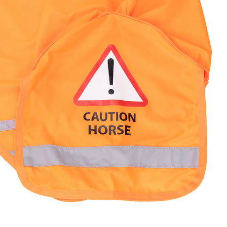Shires EQUI-FLECTOR® Mesh Quarter Sheet #colour_orange