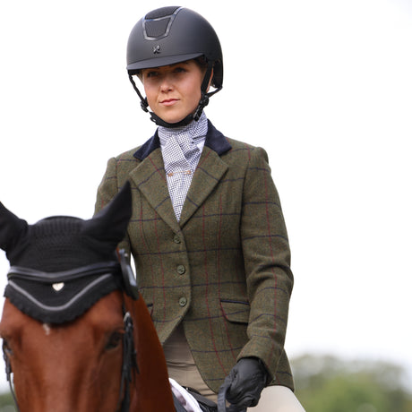 Shires Aubrion Saratoga Ladies Jacket #colour_spruce-green-check