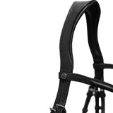 Stubben 2700 Pro-Jump Combined Noseband Snaffle Bridle #colour_black-black