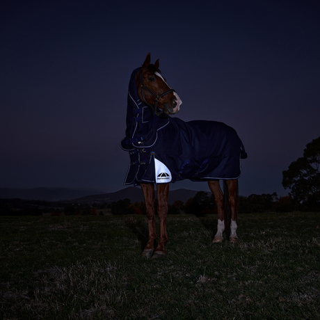 Weatherbeeta Comfitec Ultra 220G Detach-A-Neck Turnout #colour_navy