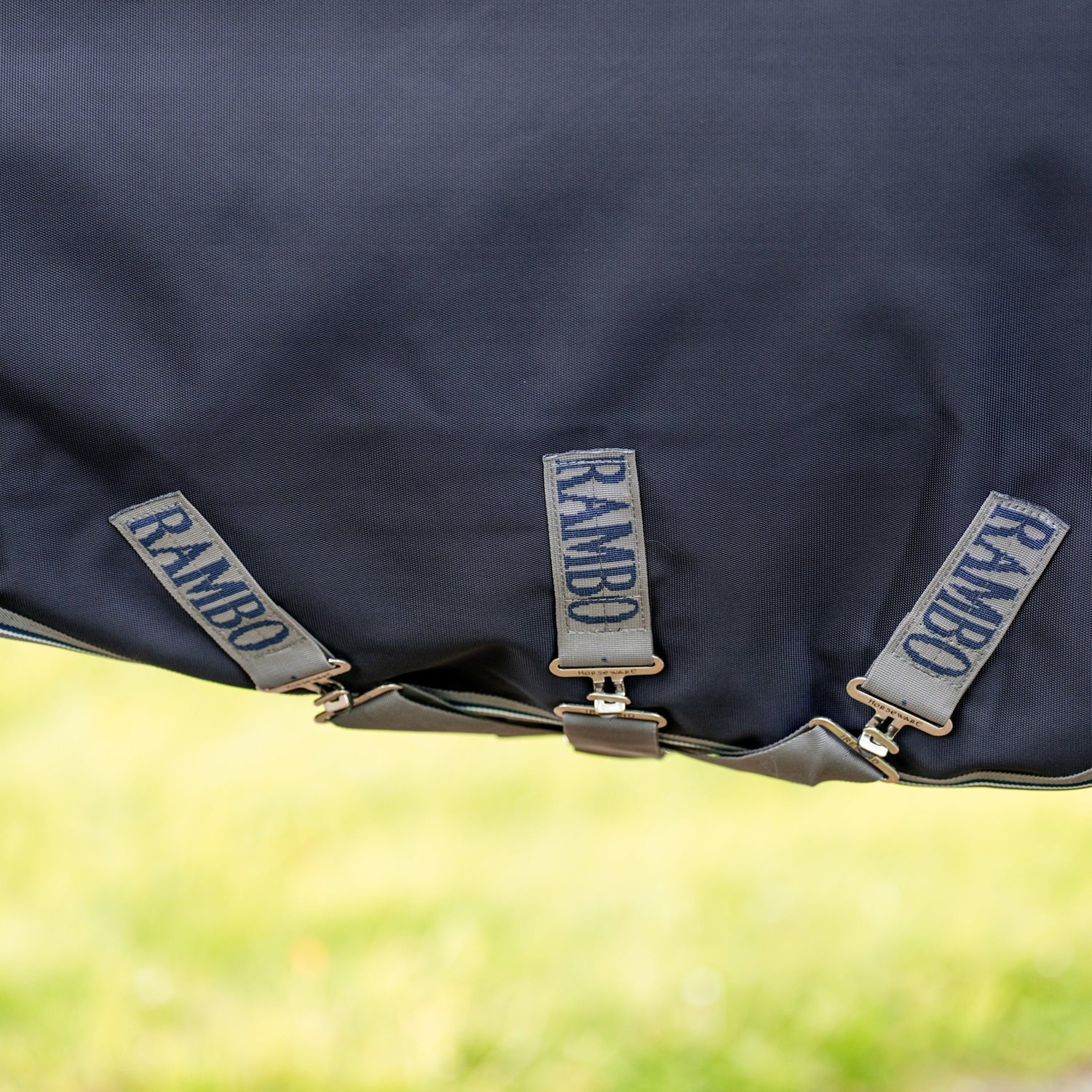 Horseware Ireland Rambo Supreme 1680D Turnout Vari-Layer 250g #colour_navy-thunderstorm-grey-silver