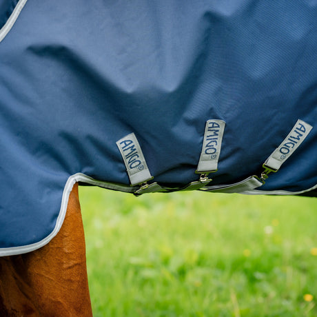 Horseware Ireland Amigo Bravo 12 Plus Bundle V-Front 50g Turnout Rug #colour_navy-titanium-grey-silver