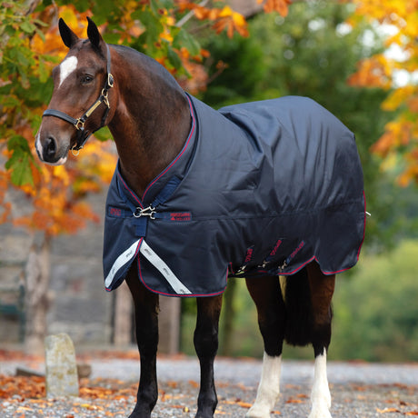 Horseware Ireland Amigo Bravo 12 XL 0g Lite Turnout Rug #colour_navy-red