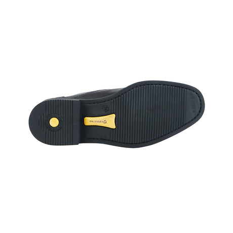 Equestro Unisex Ankle Boots With Front Zip Maximum Comfort #colour_black