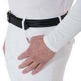 Equestro Men's Long Sleeve Competition Polo Shirt #colour_white